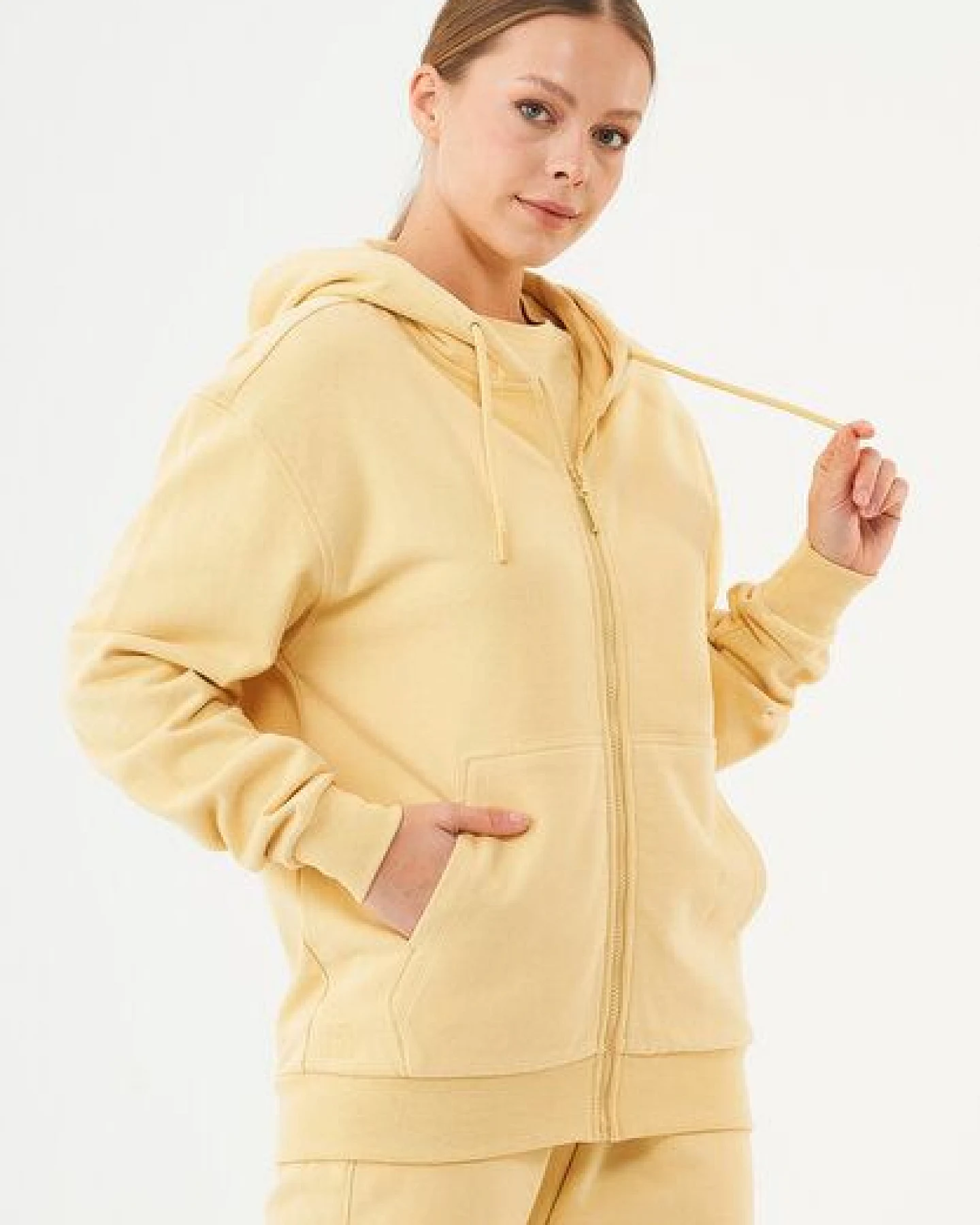 ORGANICATION ESSENTIALS-JUNDA-Unisex Soft Touch Sweatjacke aus Bio-Baumwolle – Ansicht 3