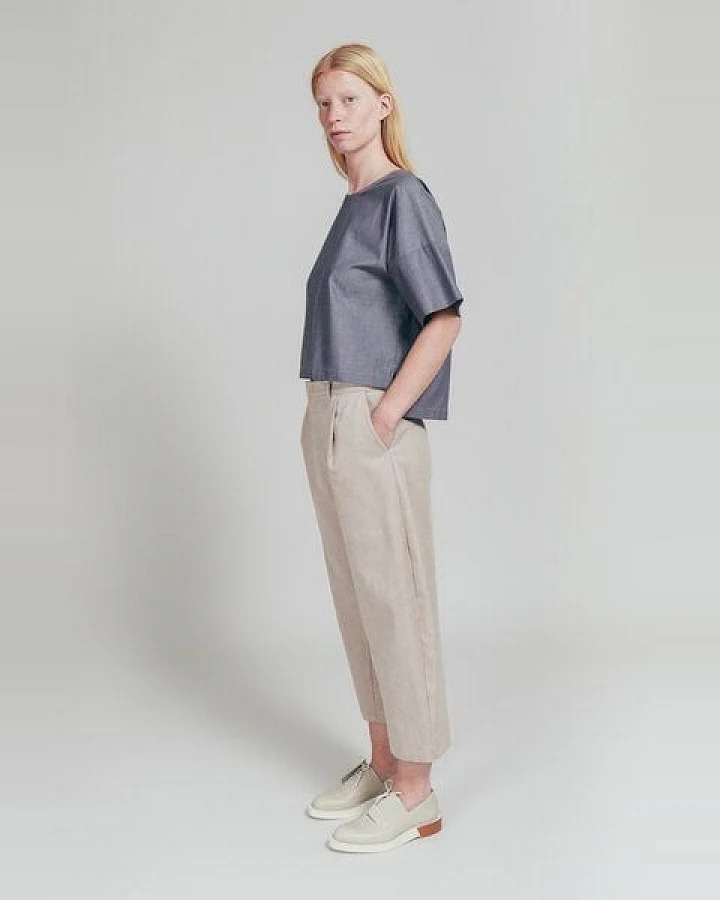 Elsien Gringhuis Hose Wide Cropped Pleat