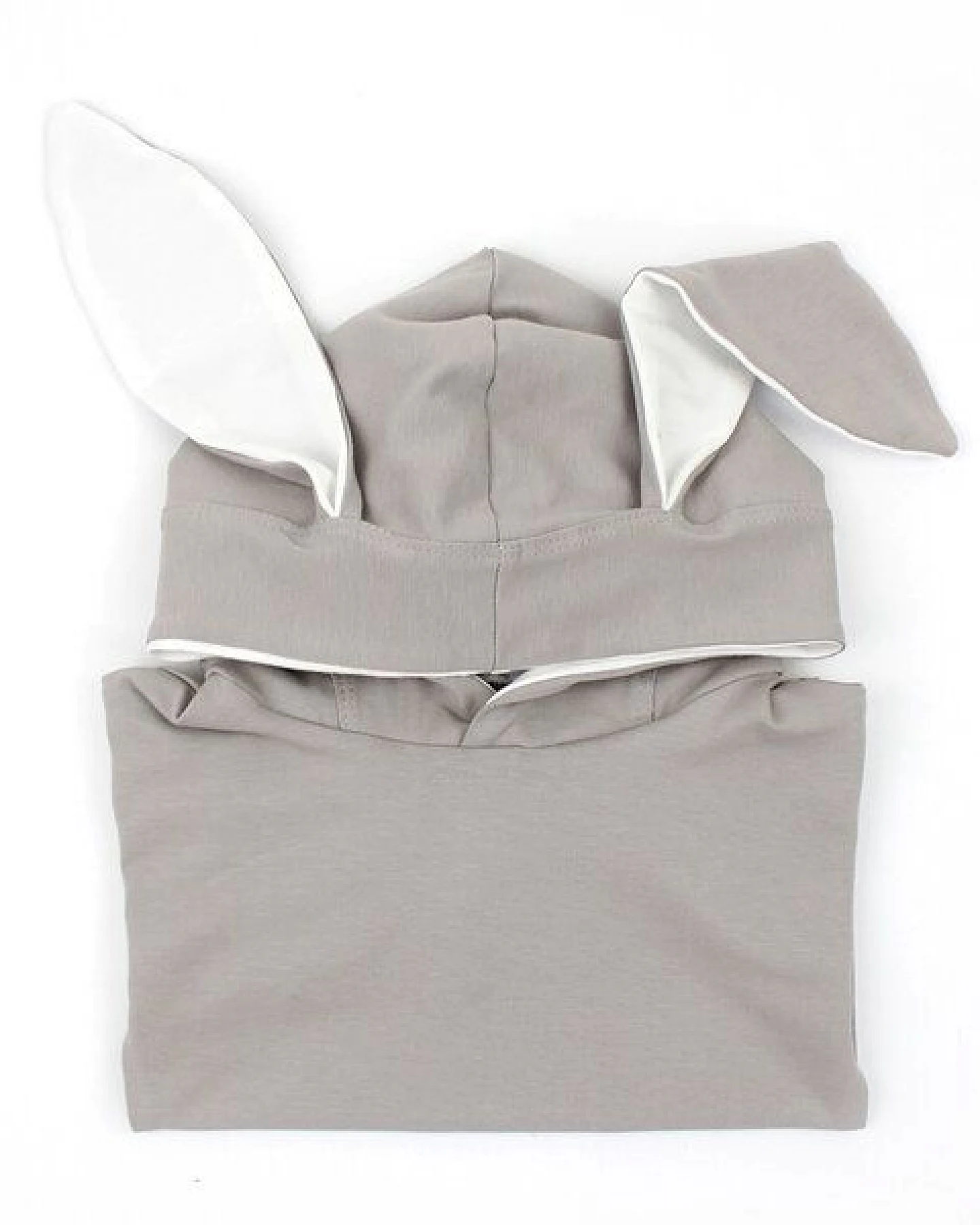 Sternchenwolke BIO Hoodie "Hasenohren" steingrau – Ansicht 3