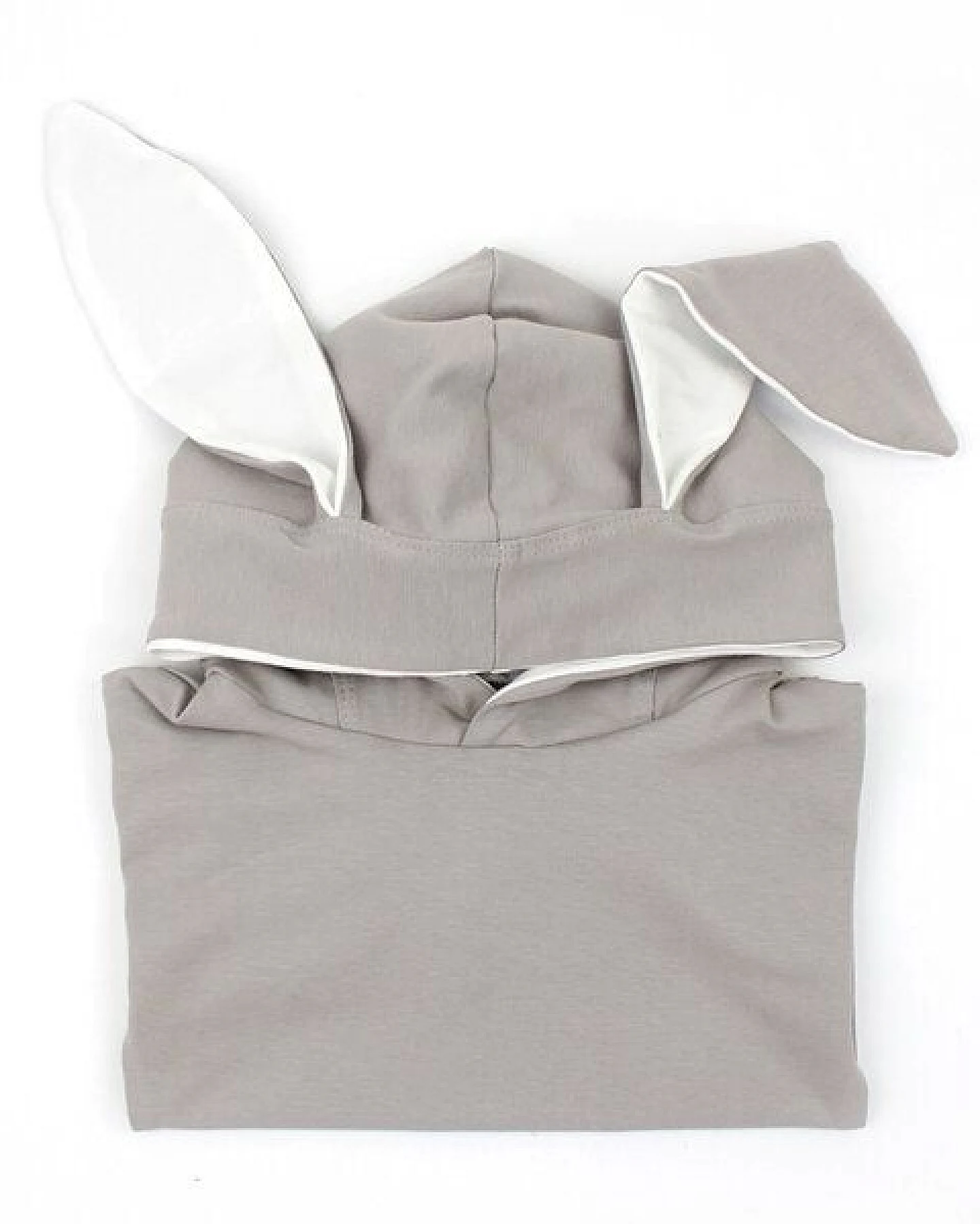 Sternchenwolke BIO Hoodie "Hasenohren" steingrau – Ansicht 3
