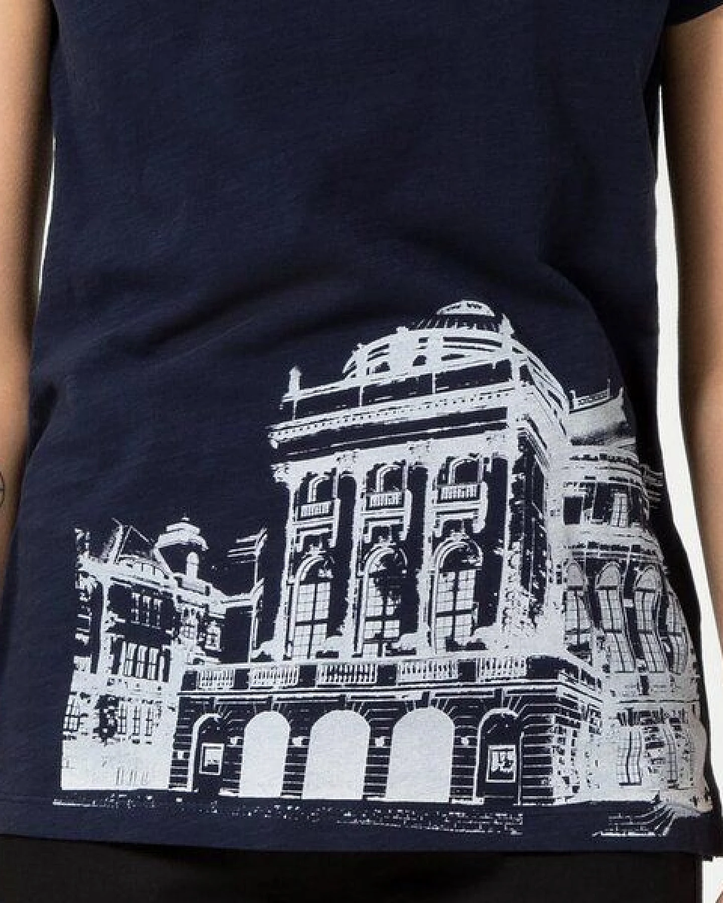 Spangeltangel Damenshirt "Opernhaus", T-Shirt bedruckt, Frauen, festlich leger – Ansicht 2