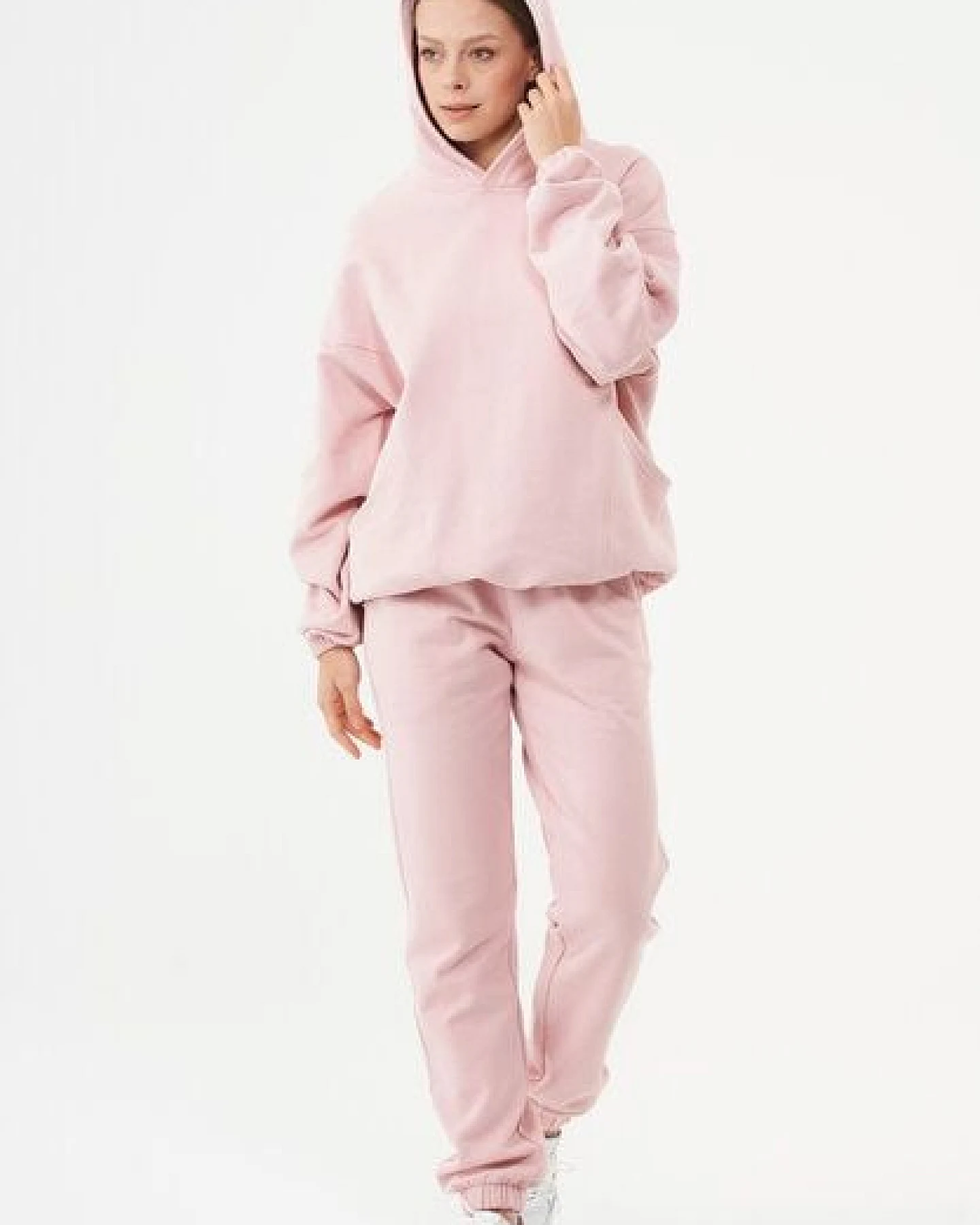 ORGANICATION ESSENTIALS-HANDE- Soft Touch Oversize Hoodie aus Bio-Baumwolle – Ansicht 2