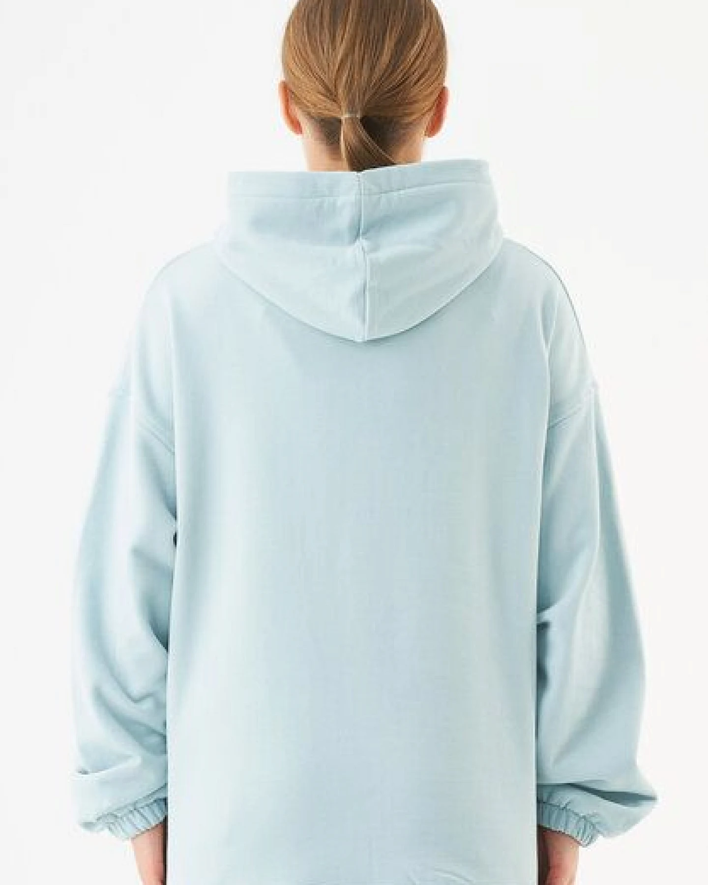 ORGANICATION ESSENTIALS-HANDE- Soft Touch Oversize Hoodie aus Bio-Baumwolle – Ansicht 4