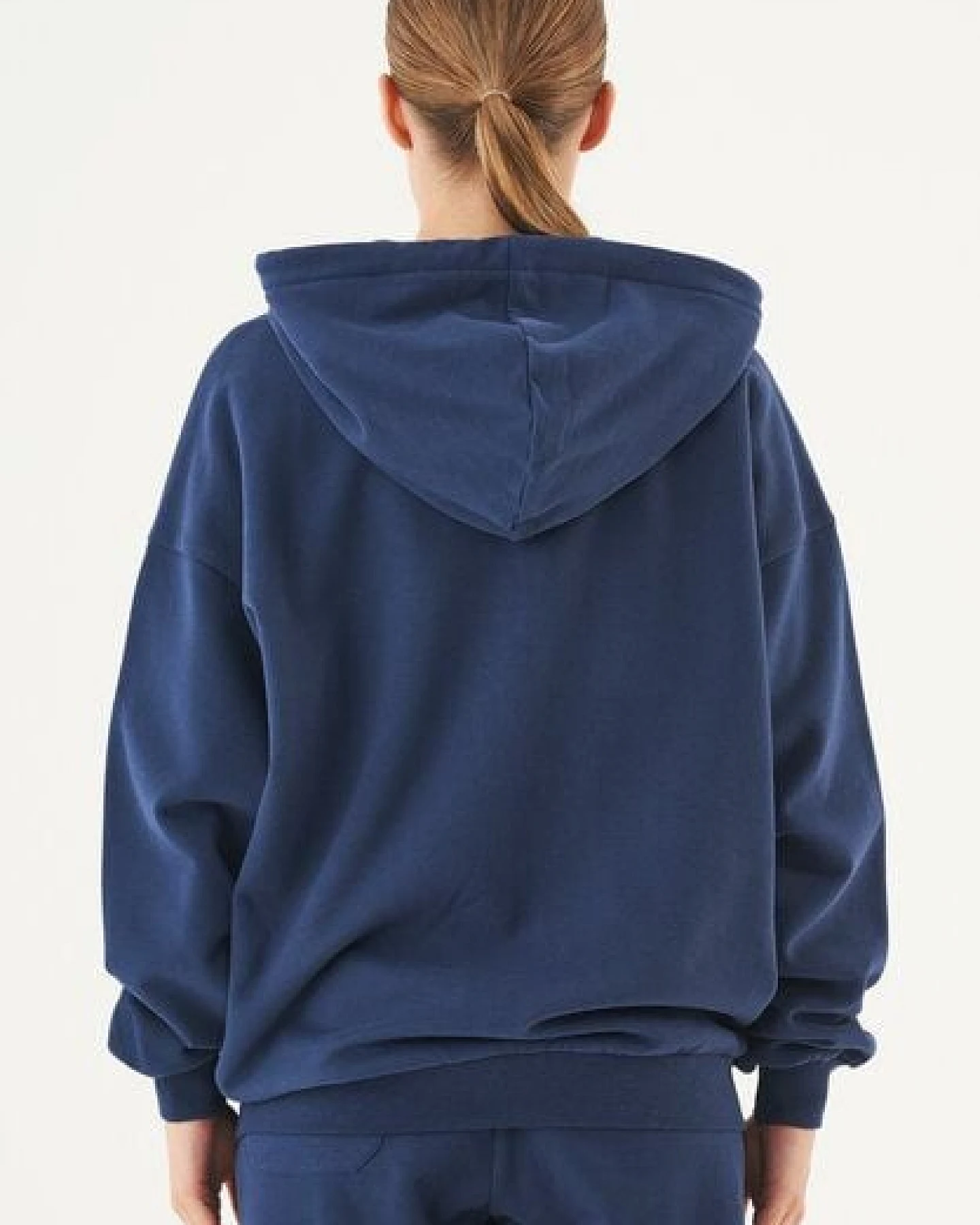 ORGANICATION ESSENTIALS-JALE- Soft Touch Sweatjacke aus Bio-Baumwolle – Ansicht 4