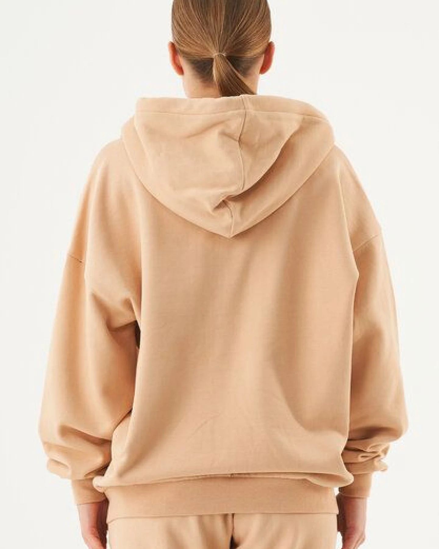 ORGANICATION ESSENTIALS-JALE- Soft Touch Sweatjacke aus Bio-Baumwolle – Ansicht 4