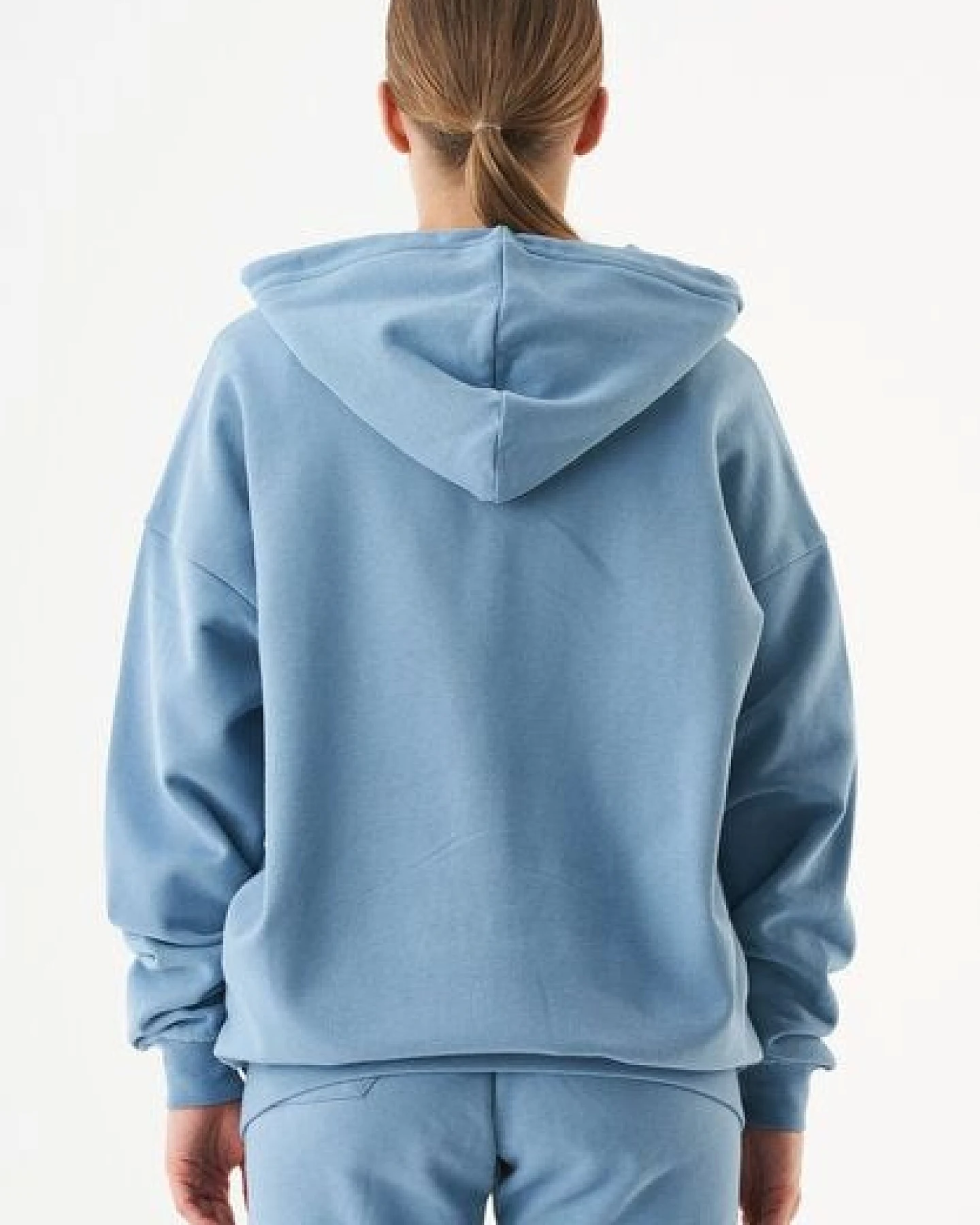 ORGANICATION ESSENTIALS-JALE- Soft Touch Sweatjacke aus Bio-Baumwolle – Ansicht 4