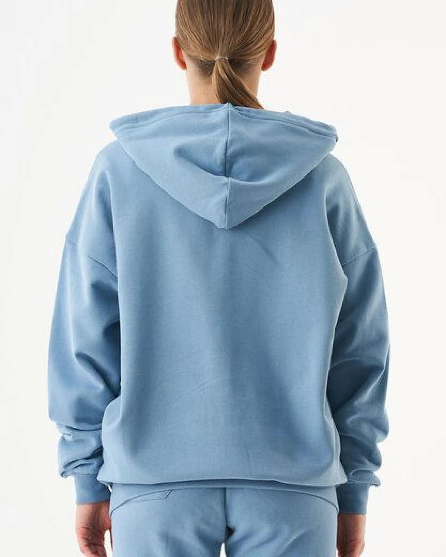 ORGANICATION ESSENTIALS-JALE- Soft Touch Sweatjacke aus Bio-Baumwolle – Ansicht 4