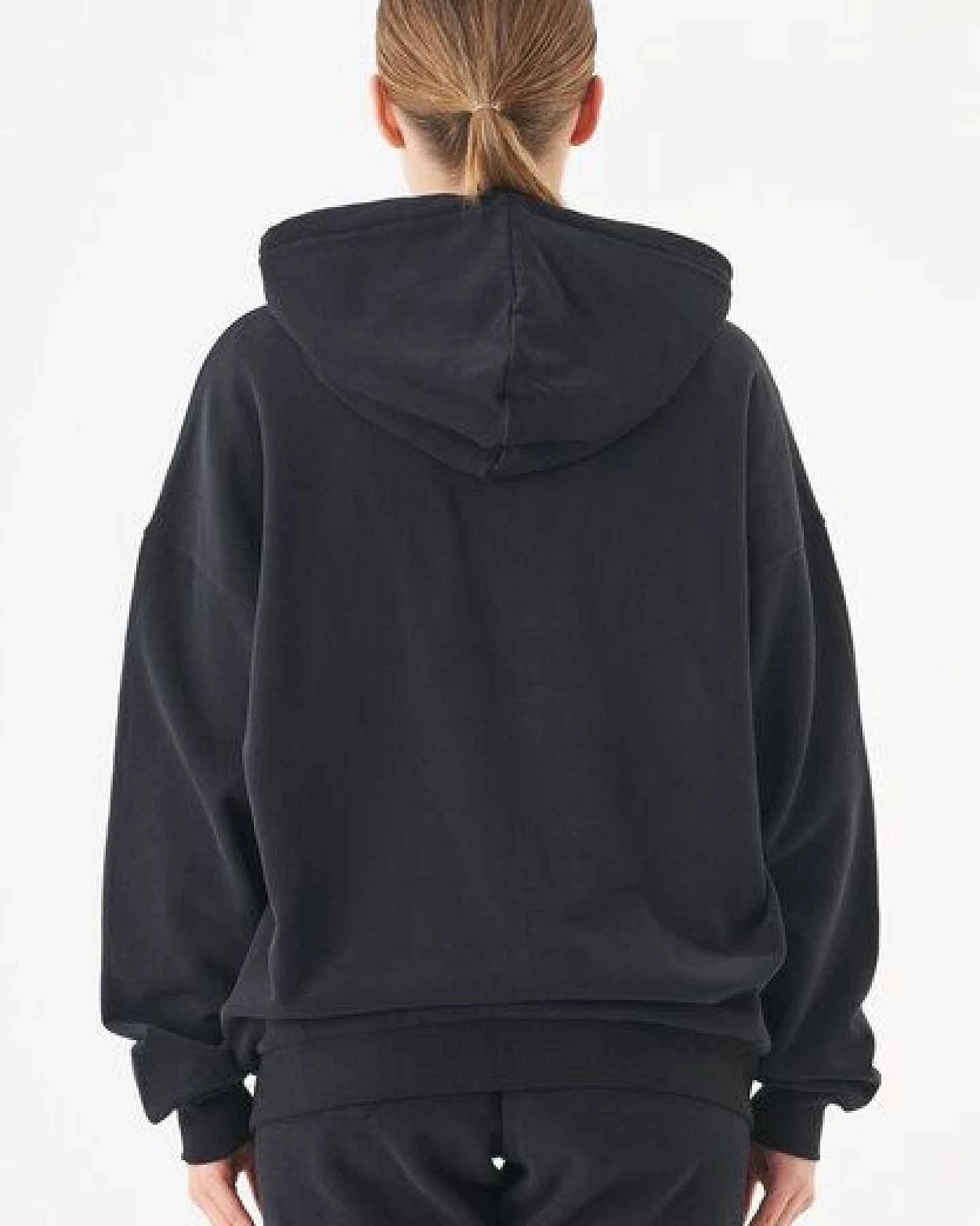 ORGANICATION ESSENTIALS-JALE- Soft Touch Sweatjacke aus Bio-Baumwolle – Ansicht 4