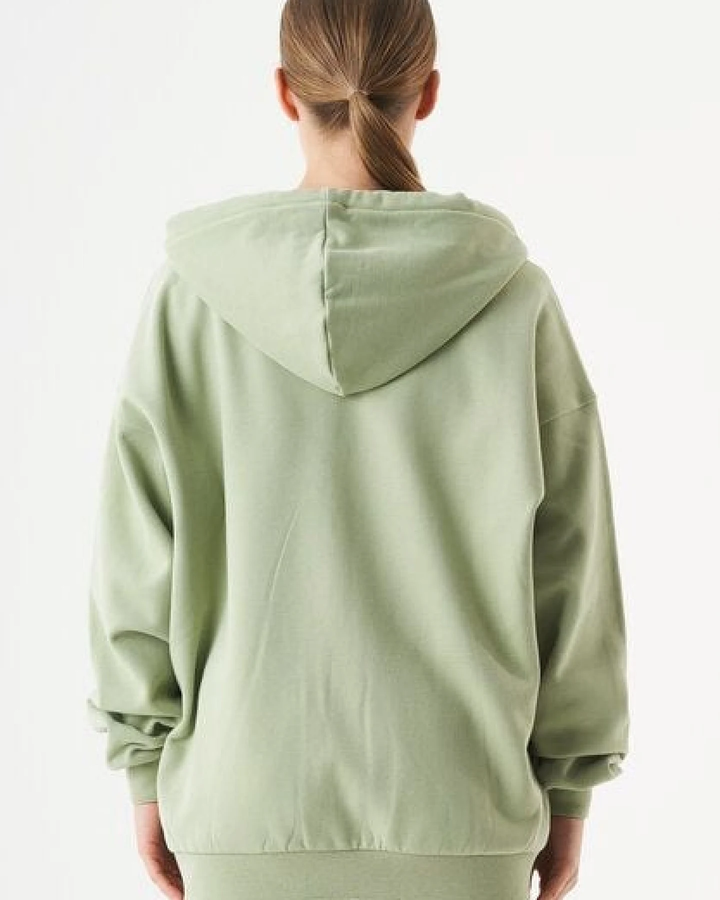 ORGANICATION ESSENTIALS-JALE- Soft Touch Sweatjacke aus Bio-Baumwolle – Ansicht 4