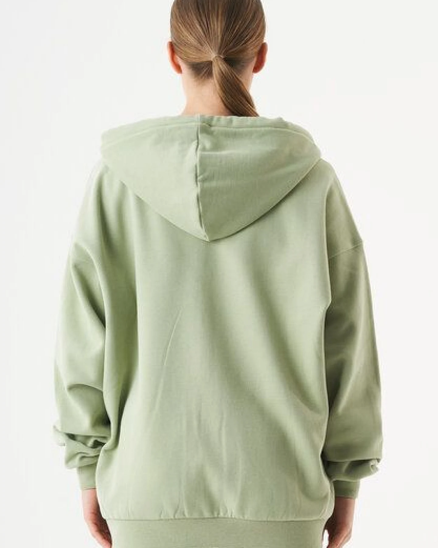 ORGANICATION ESSENTIALS-JALE- Soft Touch Sweatjacke aus Bio-Baumwolle – Ansicht 4