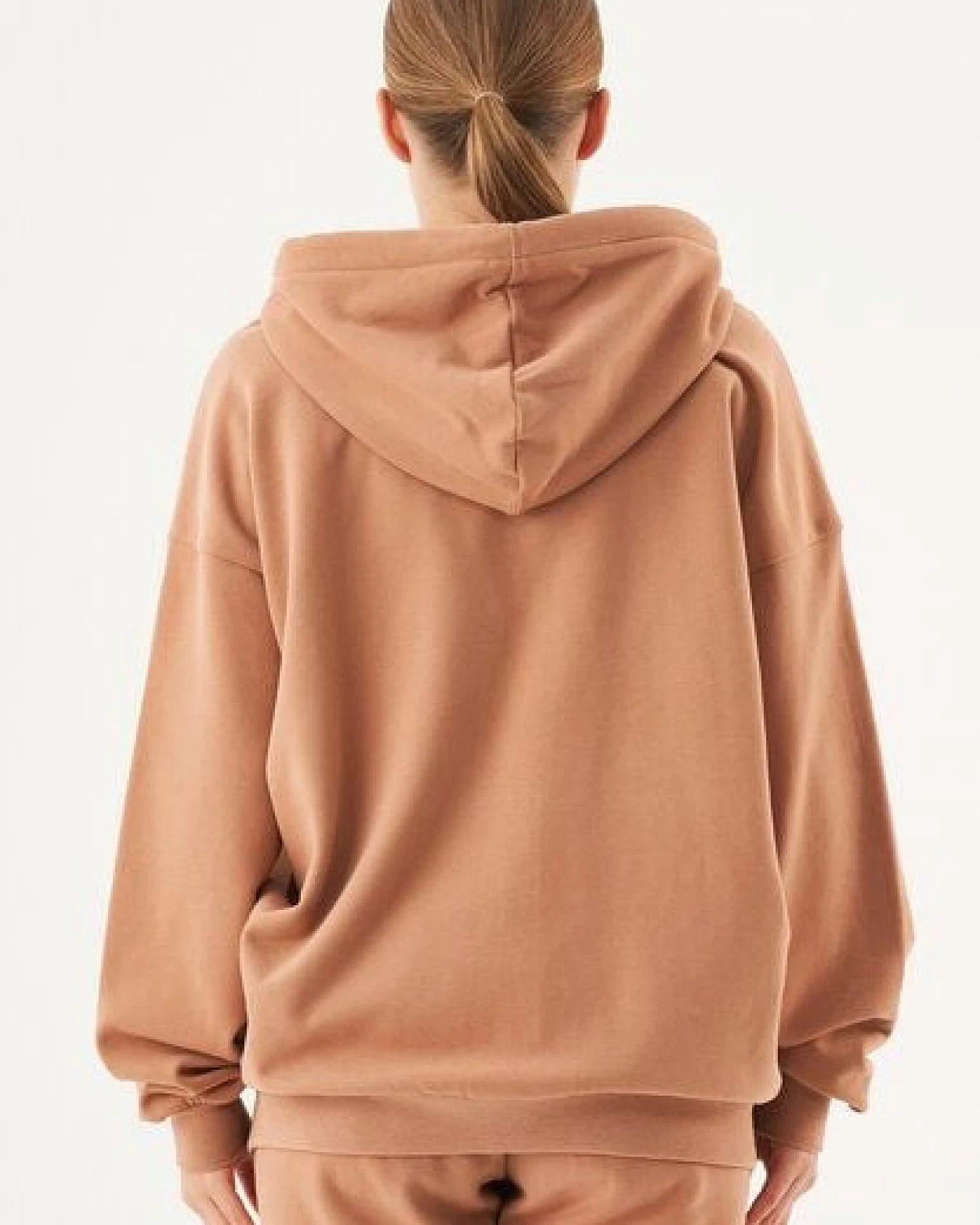 ORGANICATION ESSENTIALS-JALE- Soft Touch Sweatjacke aus Bio-Baumwolle – Ansicht 4