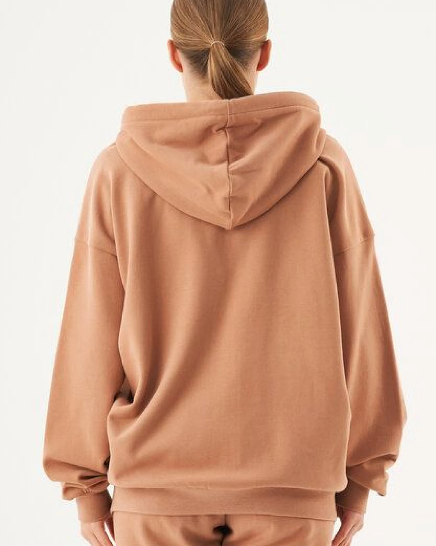 ORGANICATION ESSENTIALS-JALE- Soft Touch Sweatjacke aus Bio-Baumwolle – Ansicht 4