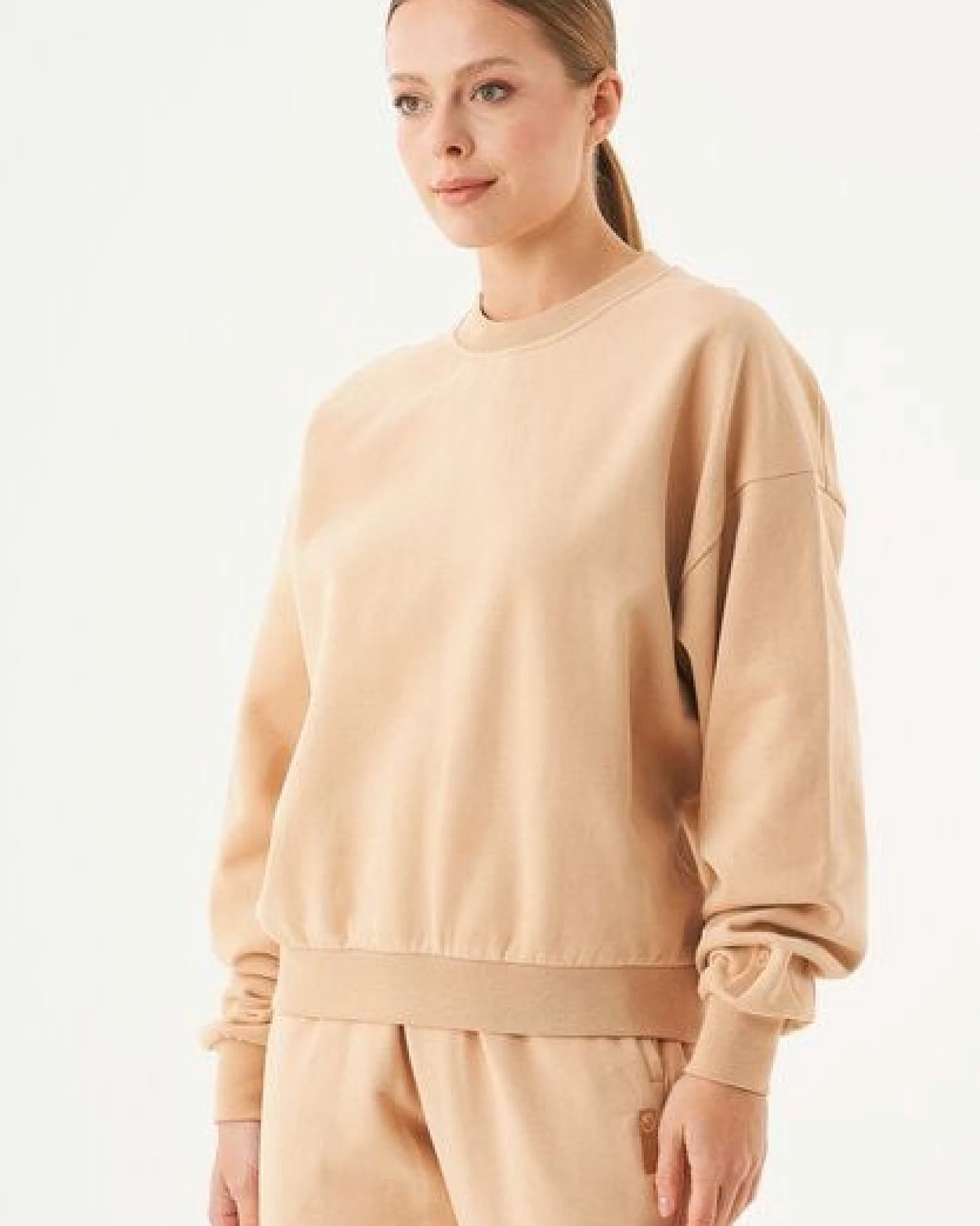 ORGANICATION ESSENTIALS-BUKET- Soft Touch Sweatshirt aus Bio-Baumwolle – Ansicht 3