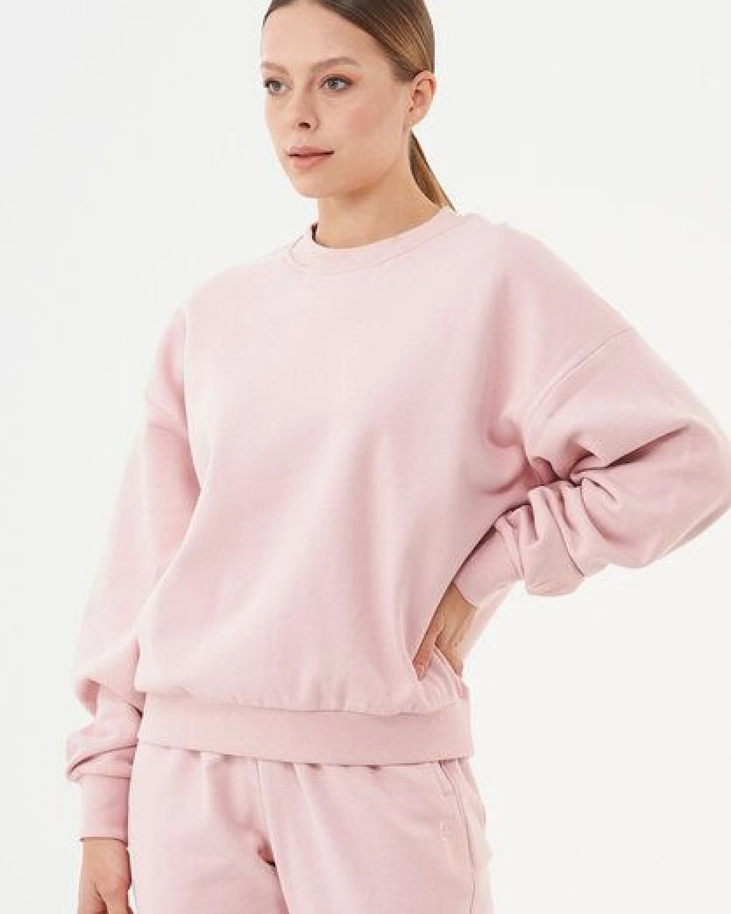 ORGANICATION ESSENTIALS-BUKET- Soft Touch Sweatshirt aus Bio-Baumwolle – Ansicht 3