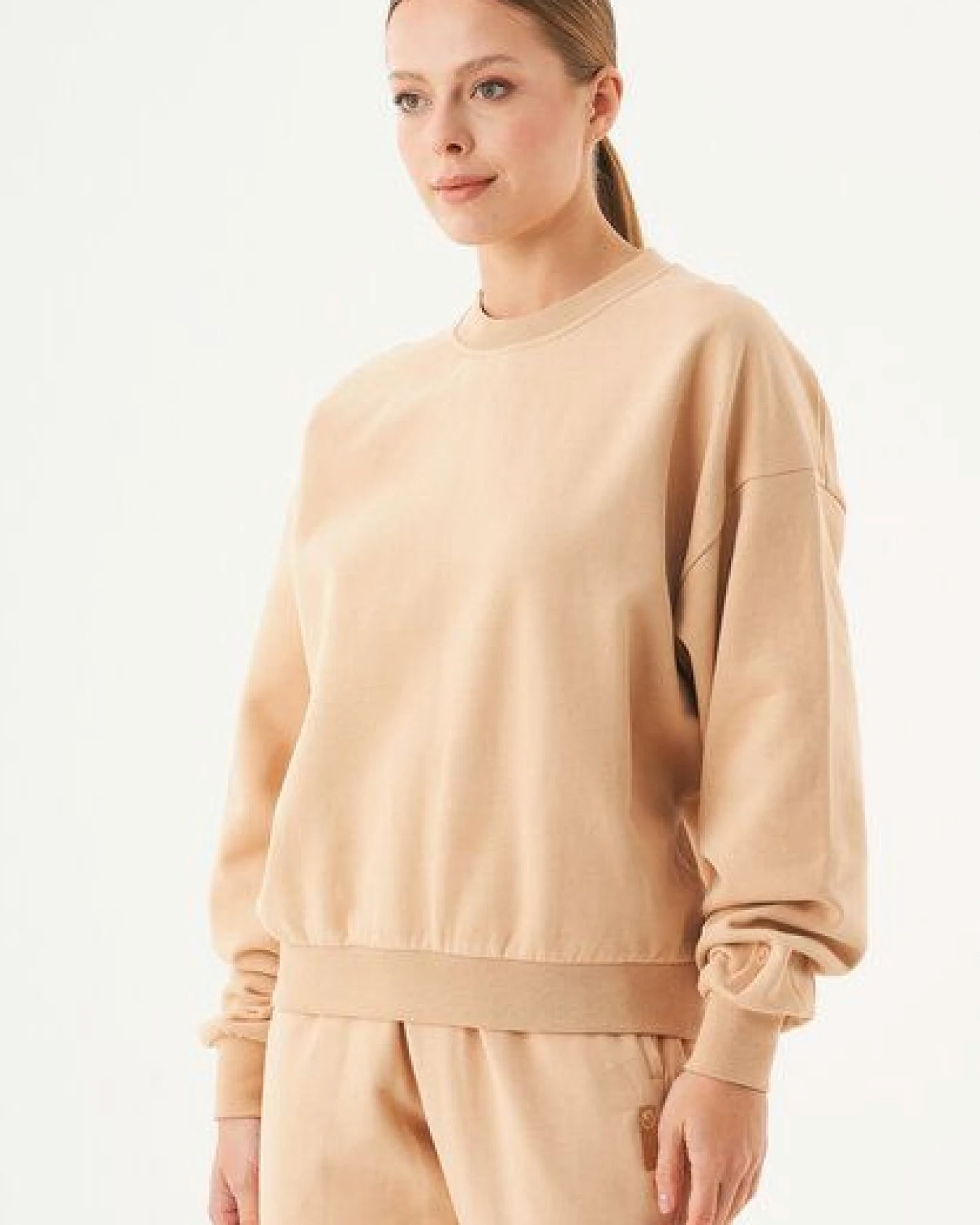 ORGANICATION ESSENTIALS-BUKET- Soft Touch Sweatshirt aus Bio-Baumwolle – Ansicht 3