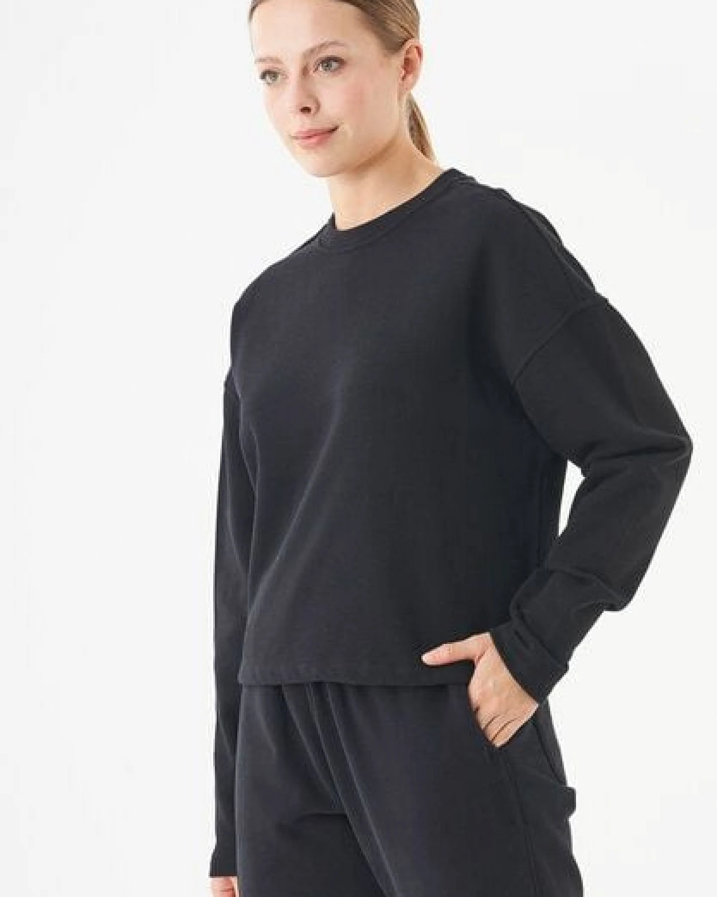 ORGANICATION ESSENTIALS-SEDA- Sweatshirt aus Bio-Baumwolle – Ansicht 3