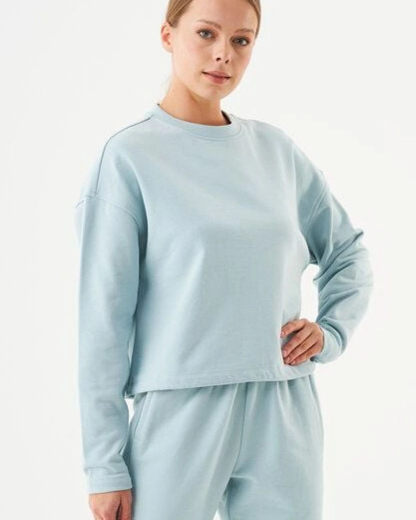 ORGANICATION ESSENTIALS-SEDA- Sweatshirt aus Bio-Baumwolle – Ansicht 3