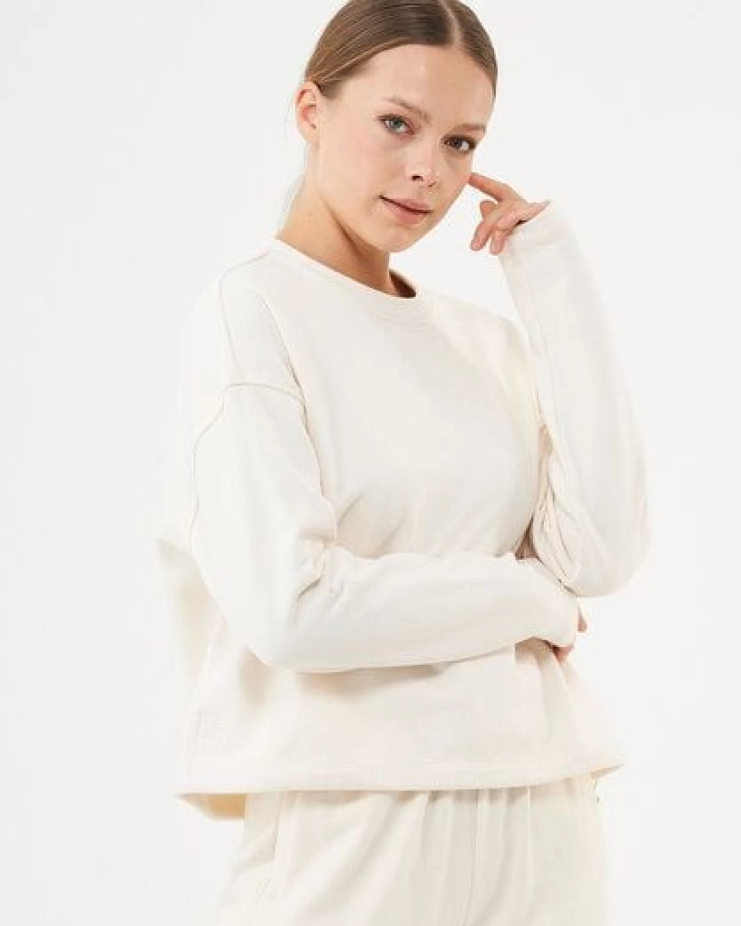 ORGANICATION ESSENTIALS-SEDA- Sweatshirt aus Bio-Baumwolle – Ansicht 3