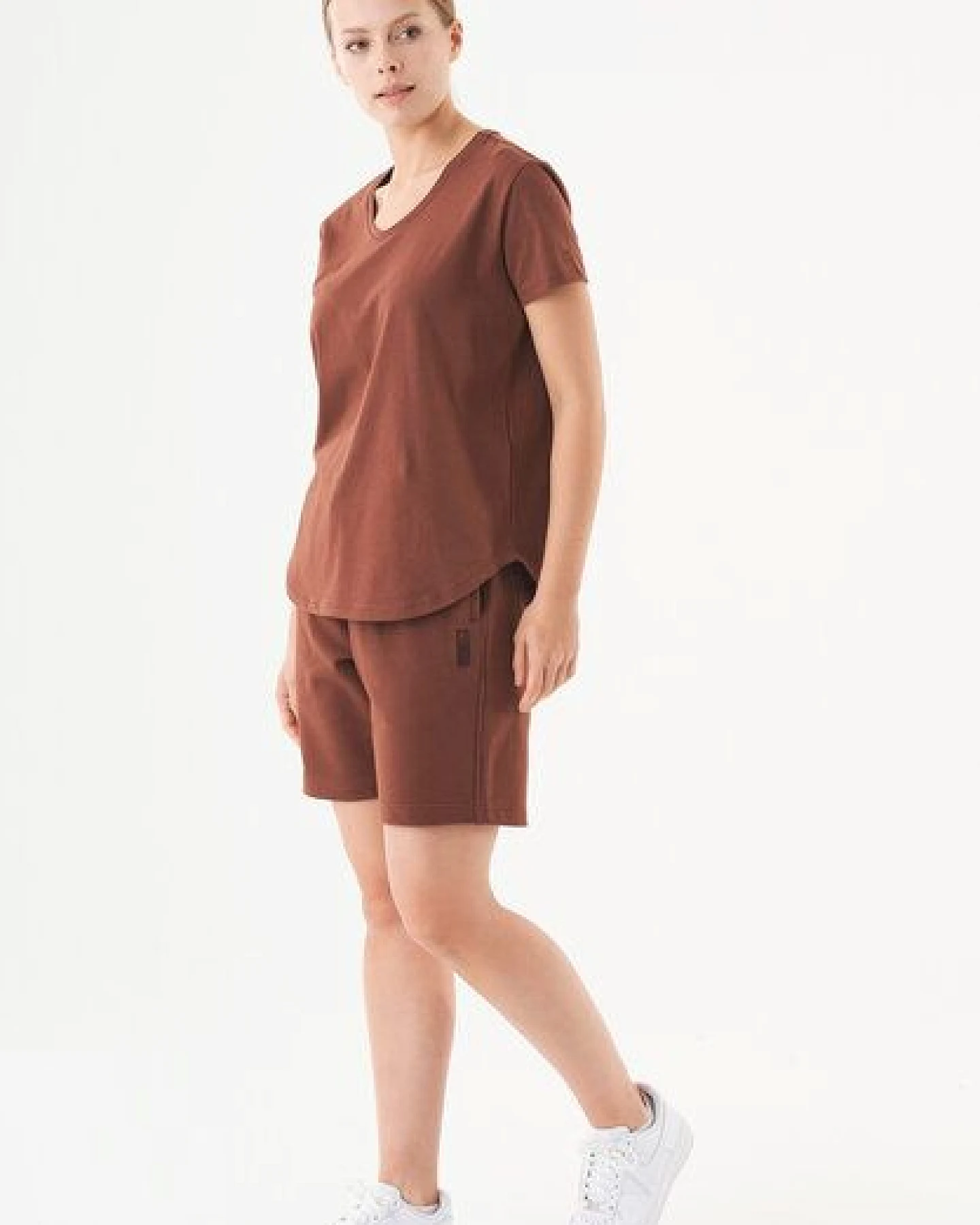 ORGANICATION Damen ESSENTIALS-SHEYMA- Shorts aus Bio-Baumwolle – Ansicht 2