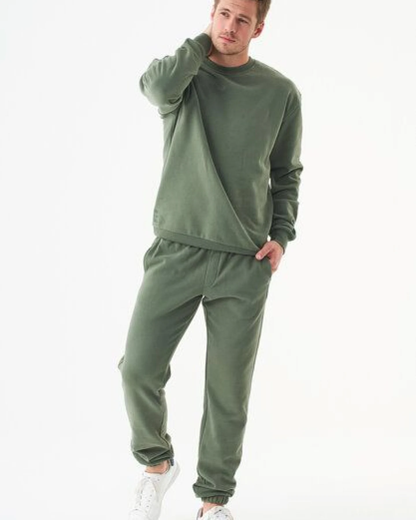ORGANICATION ESSENTIALS-PARS- Soft Touch Sweathose aus Bio-Baumwolle – Ansicht 2