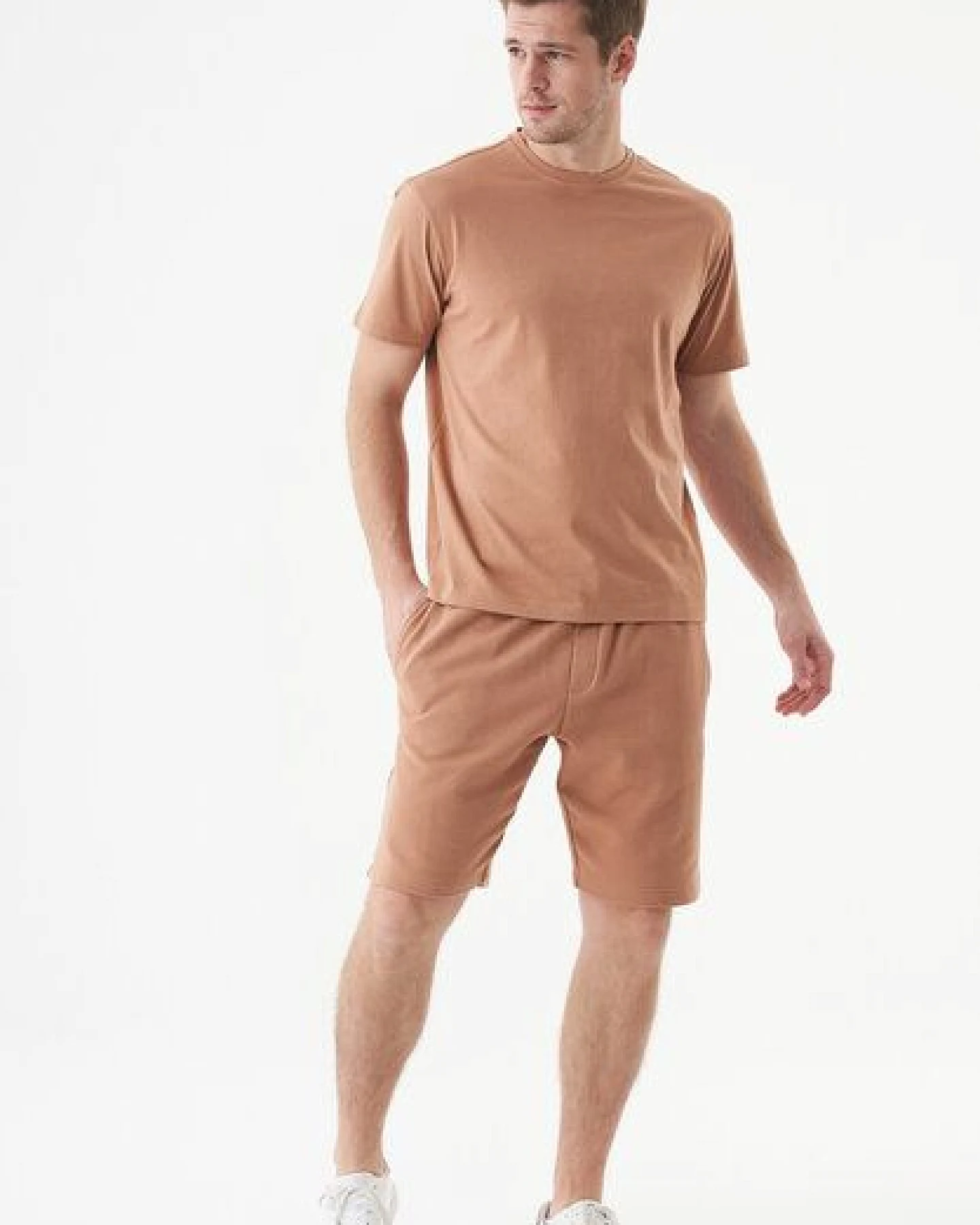 ORGANICATION ESSENTIALS-SHADI- Shorts aus Bio-Baumwolle – Ansicht 2