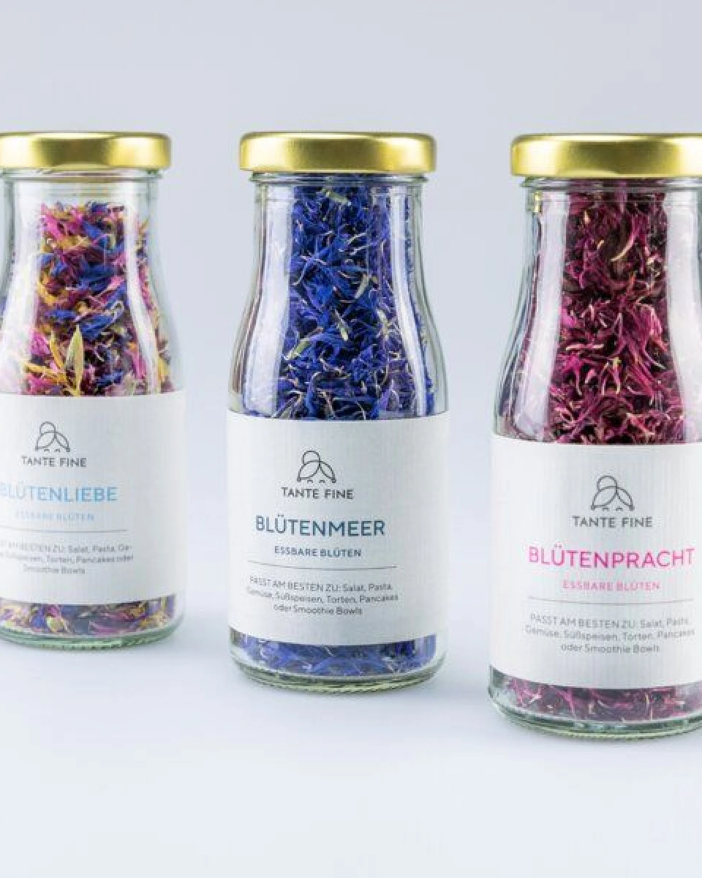 Tante Fine Bio BLÜTENKONFETTI * essbare Blüten in allen Farben * Streudeko für Gerichte – Ansicht 2