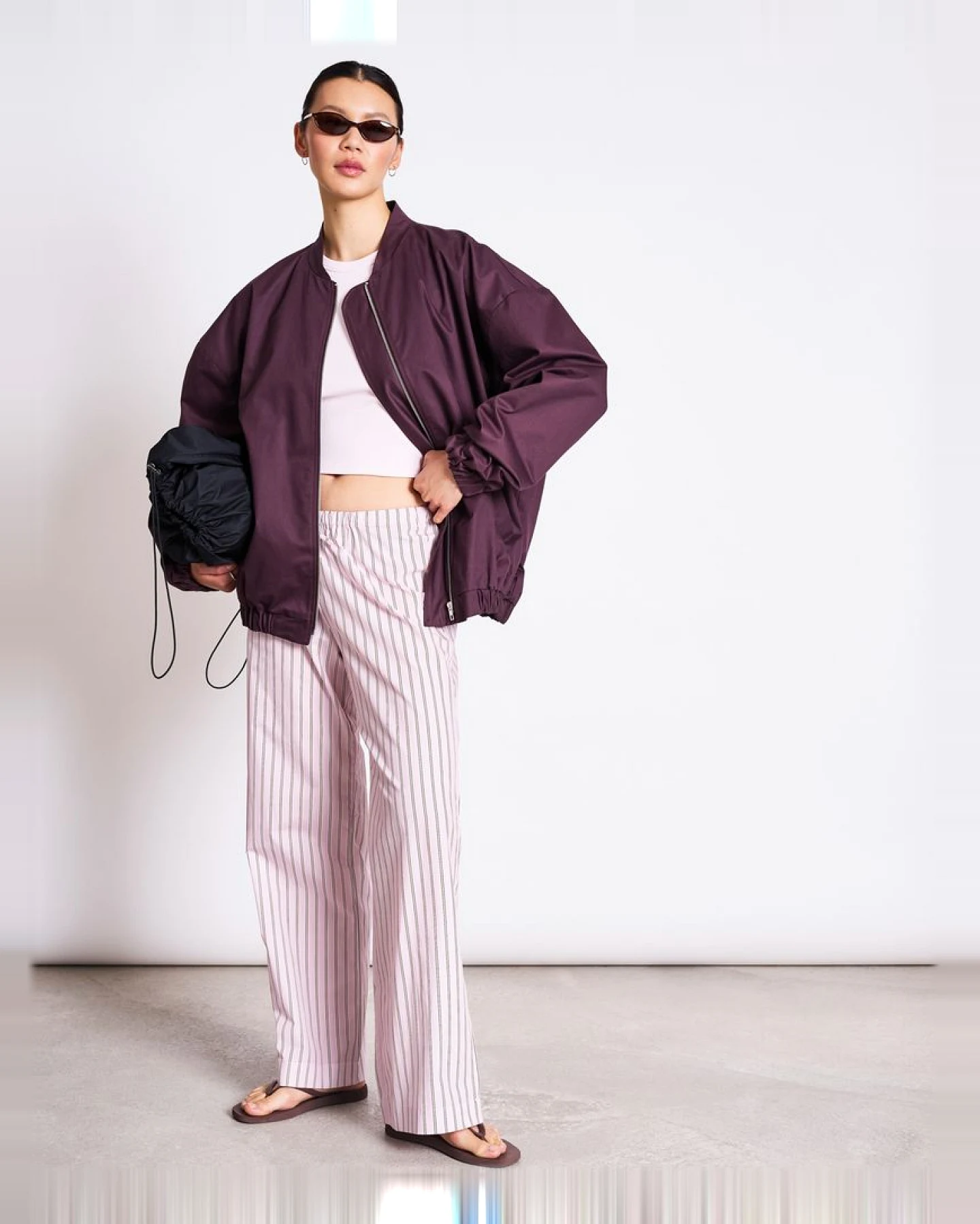 JAN 'N JUNE Damen vegan Blouson Tanaro Cherry Lacquer – Ansicht 2