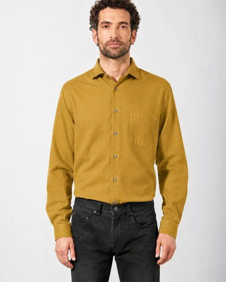 HempAge Herren Freizeithemd Hanf/Bio-Baumwolle