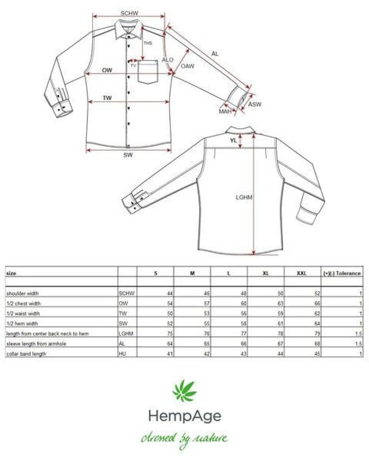 HempAge Herren Freizeithemd Hanf/Bio-Baumwolle – Ansicht 3