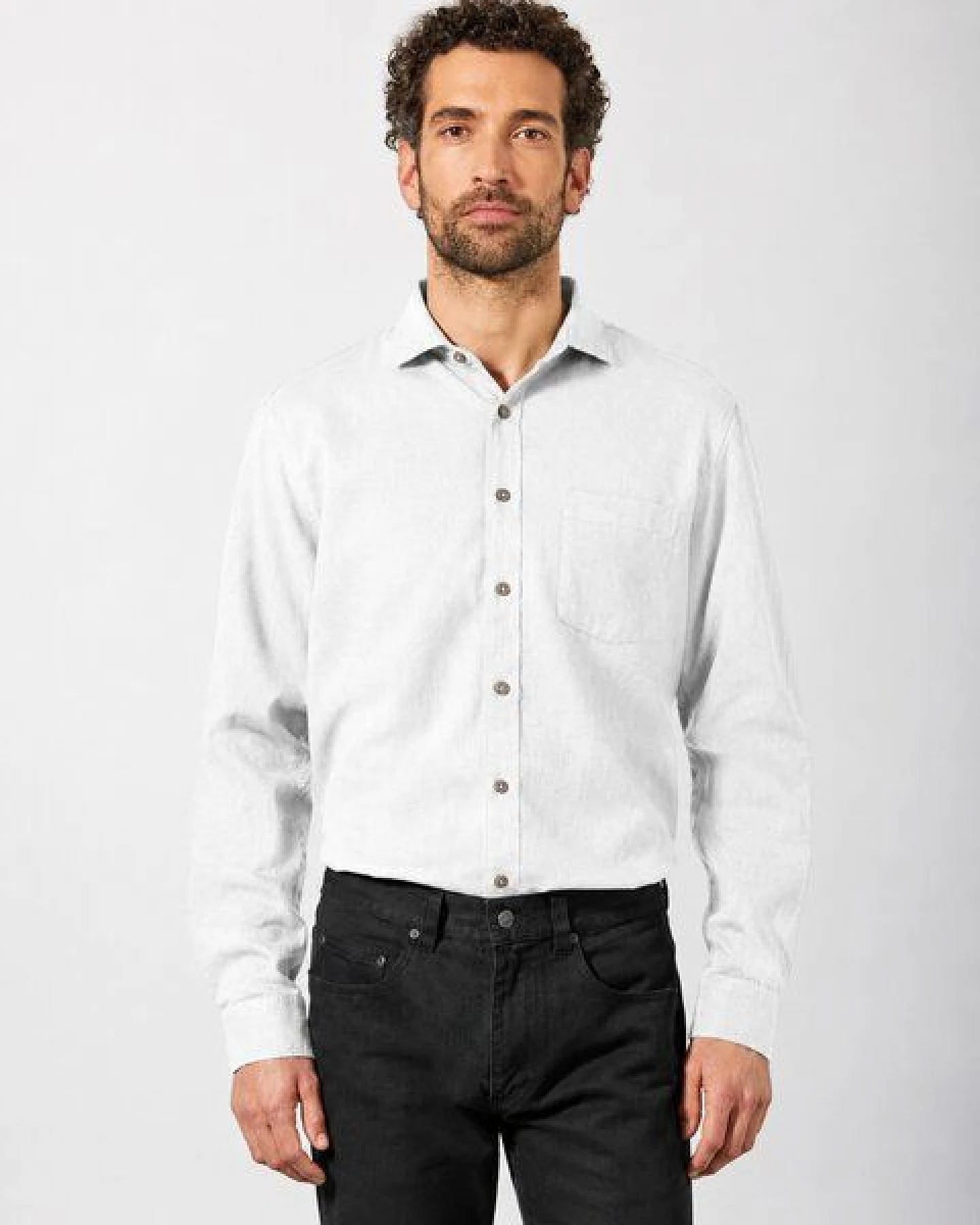 HempAge Herren Freizeithemd Hanf/Bio-Baumwolle – Ansicht 2