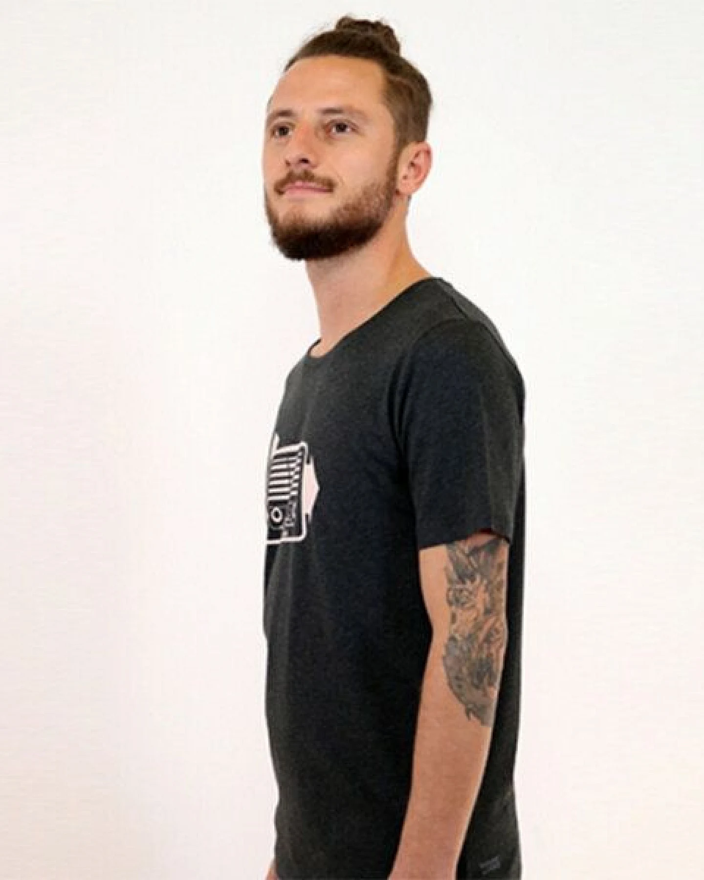 Spangeltangel T-Shirt "Radio", Herren, bedruckt, Siebdruck, Bio-Baumwolle, Musik retro – Ansicht 2