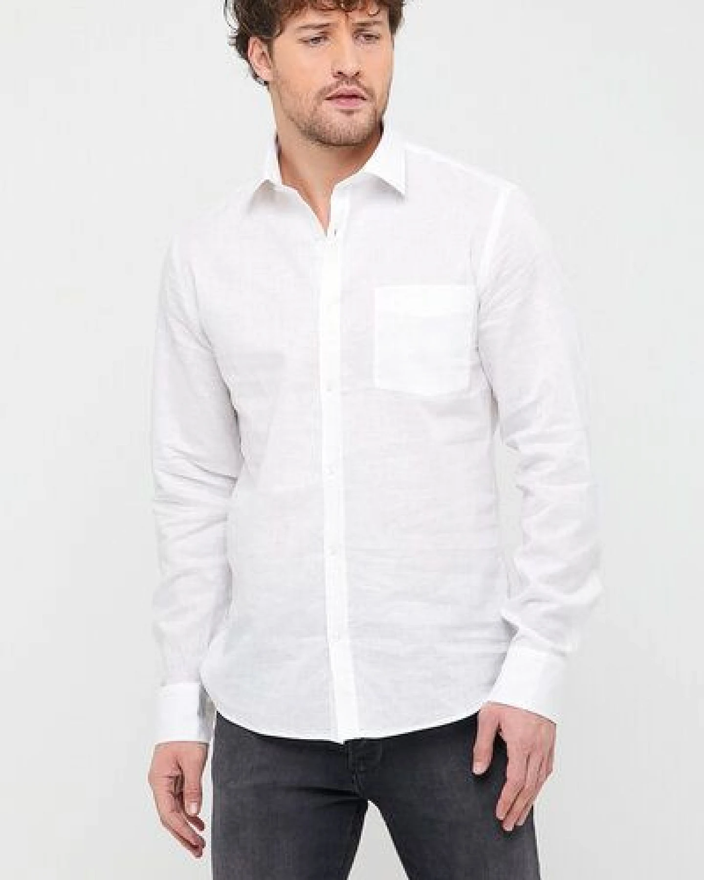 Bruno Barella Herren Classic Business Hemd aus Bio-Baumwolle – Ansicht 2