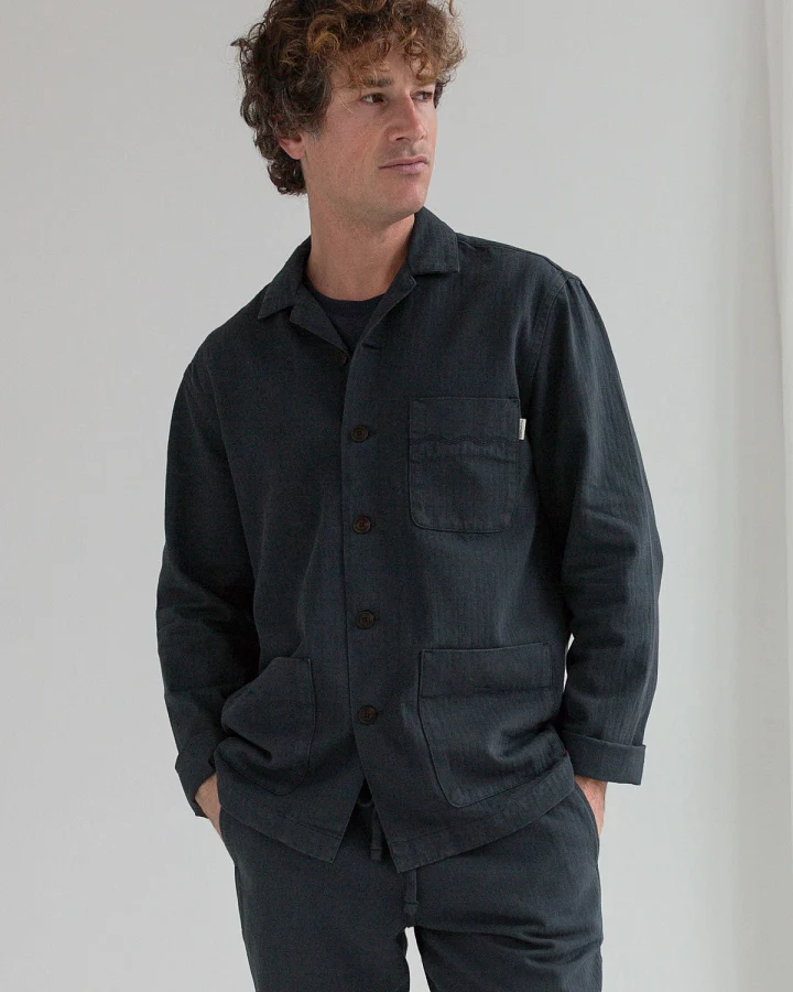 TWOTHIRDS Herren vegan Jacke Franzburg Dark Navy