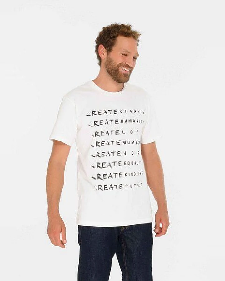 ThokkThokk Herren Print T-Shirt CREATE aus Biobaumwolle