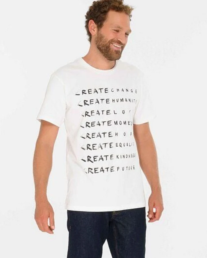 ThokkThokk Herren Print T-Shirt CREATE aus Biobaumwolle