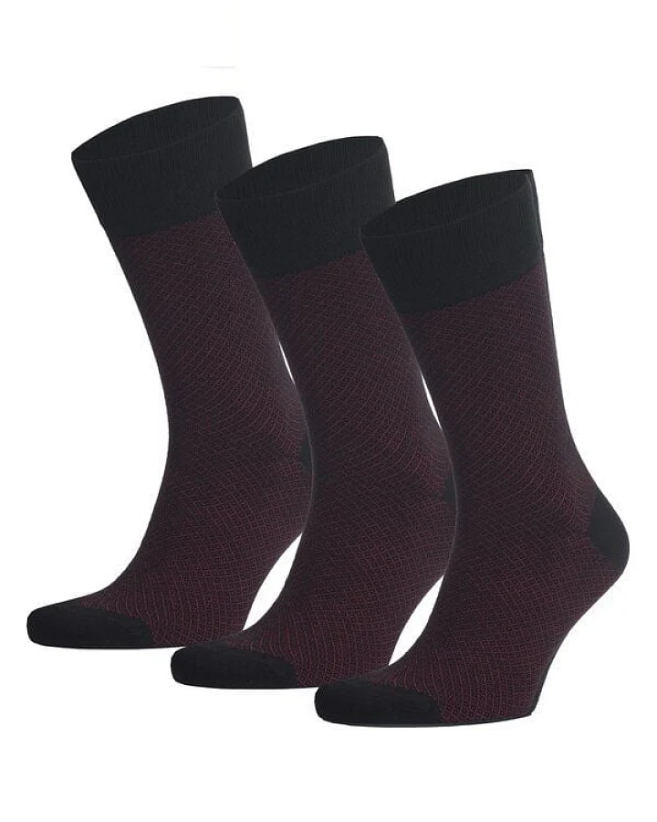 Opi & Max 3er Set Geometrische Jacquard Biobaumwoll Socken