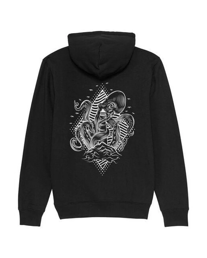 vis wear Unisex Captain Oktopus Premium Hoodie aus Bio-Baumwolle