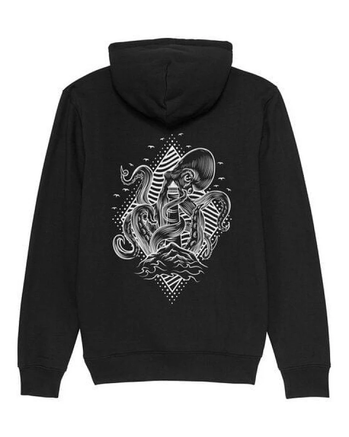 vis wear Unisex Captain Oktopus Premium Hoodie aus Bio-Baumwolle
