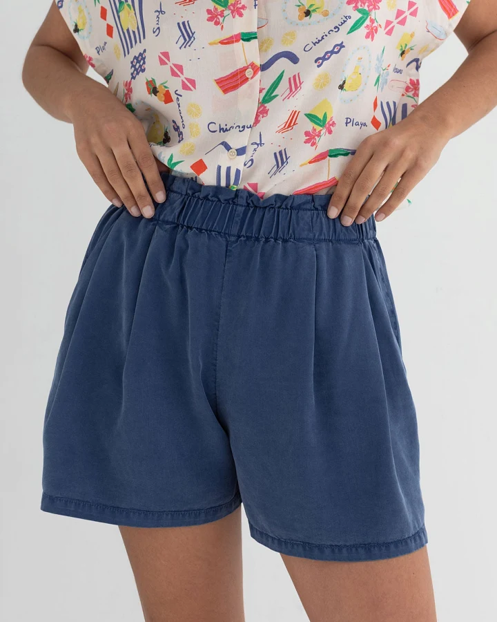 TWOTHIRDS Damen vegan Shorts Calobra Blueberry