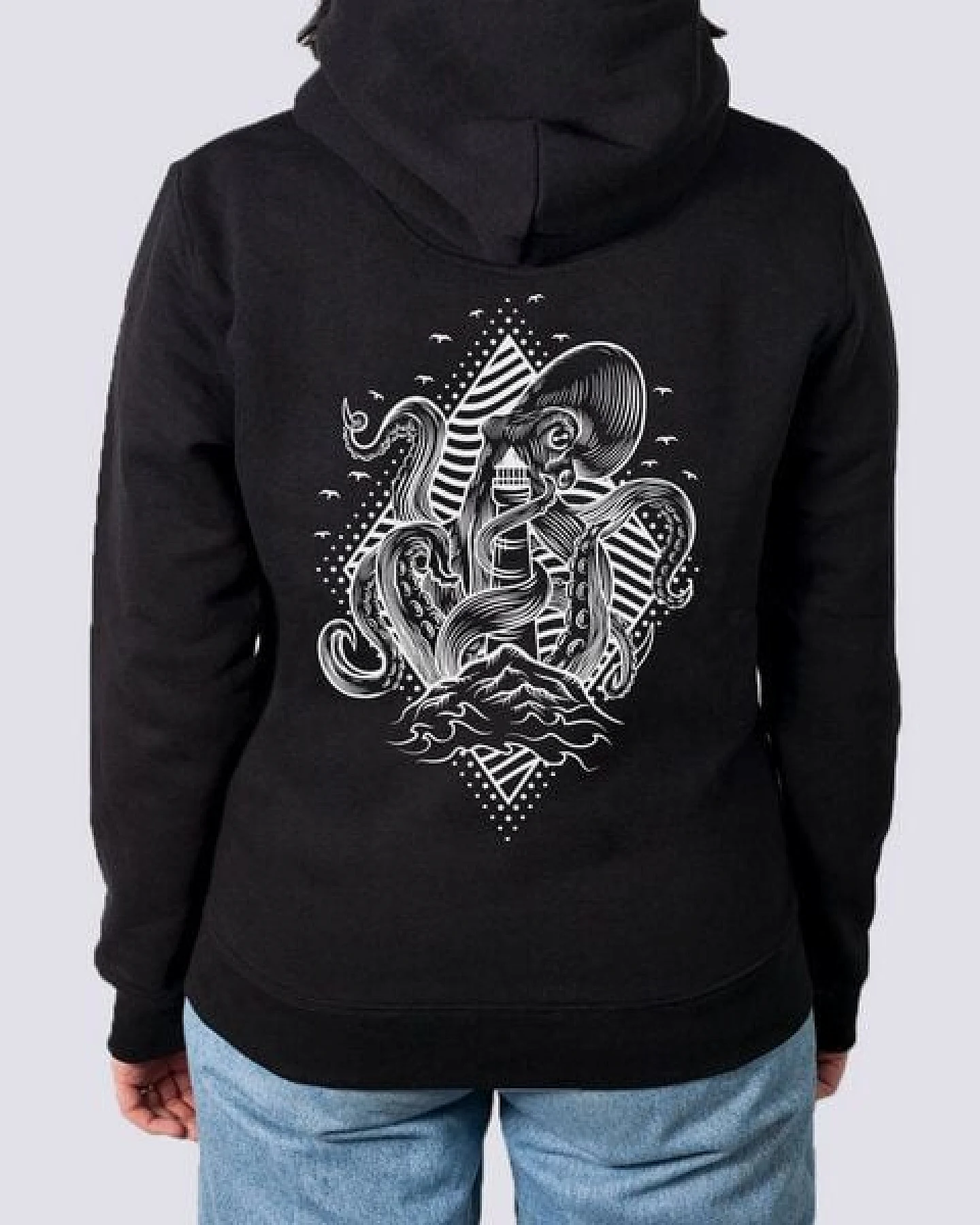 vis wear Unisex Captain Oktopus Premium Hoodie aus Bio-Baumwolle – Ansicht 3