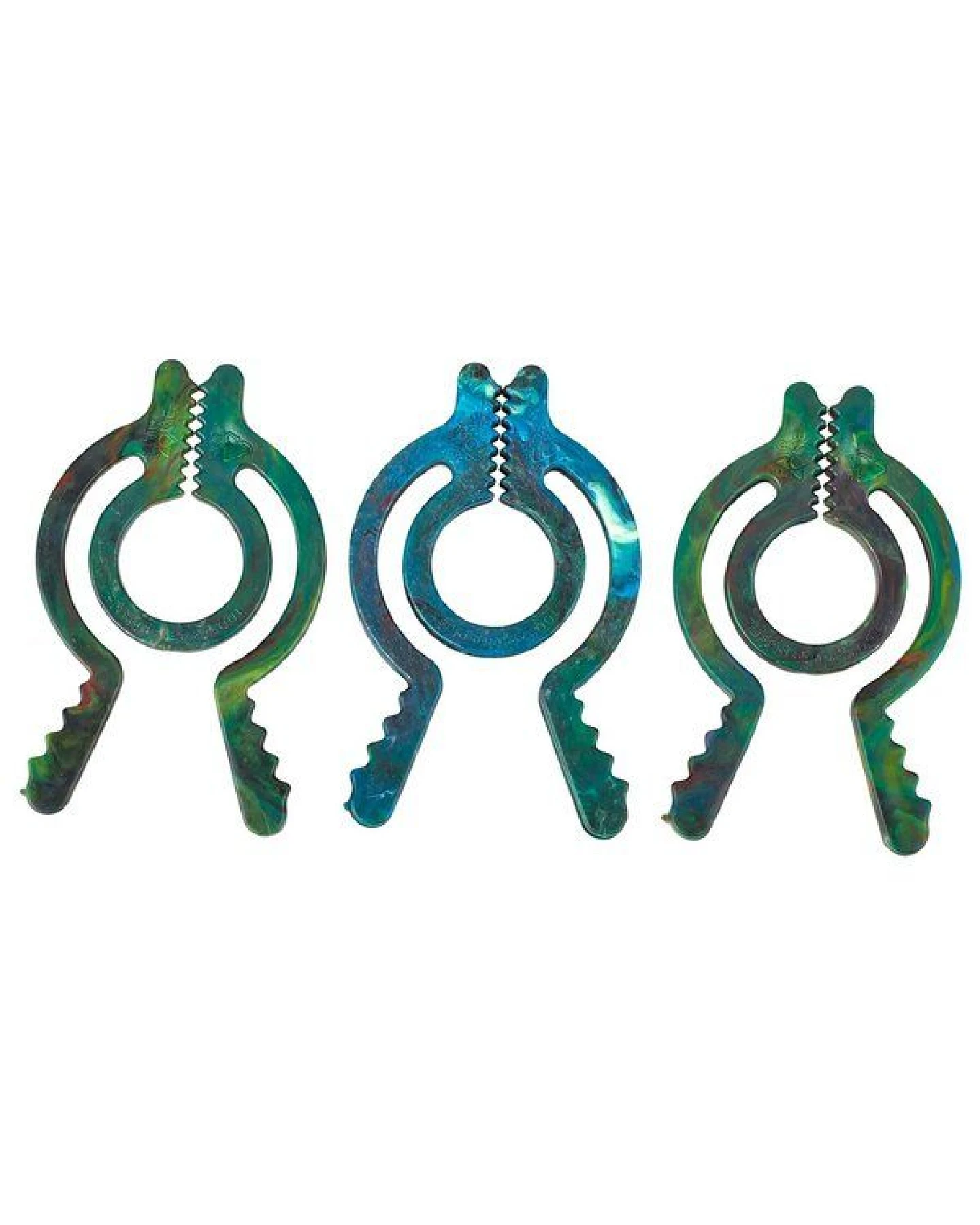 Fair Zone Recyclips 3er Set, upgecycelt aus gesammelten Plastikflaschen aus Sri Lanka – Ansicht 2