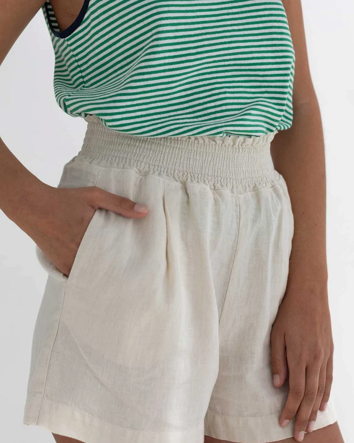 TWOTHIRDS Damen vegan Shorts Walfisch Sand Stone