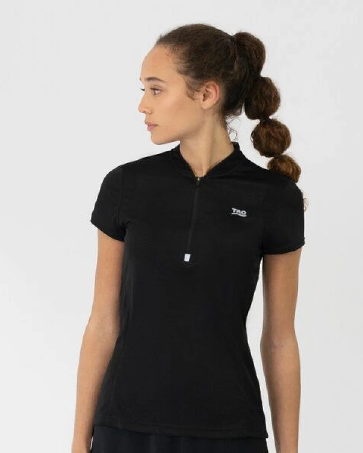 TAO Sportswear Atmungsaktives Damen Laufshirt RANA mit Zip