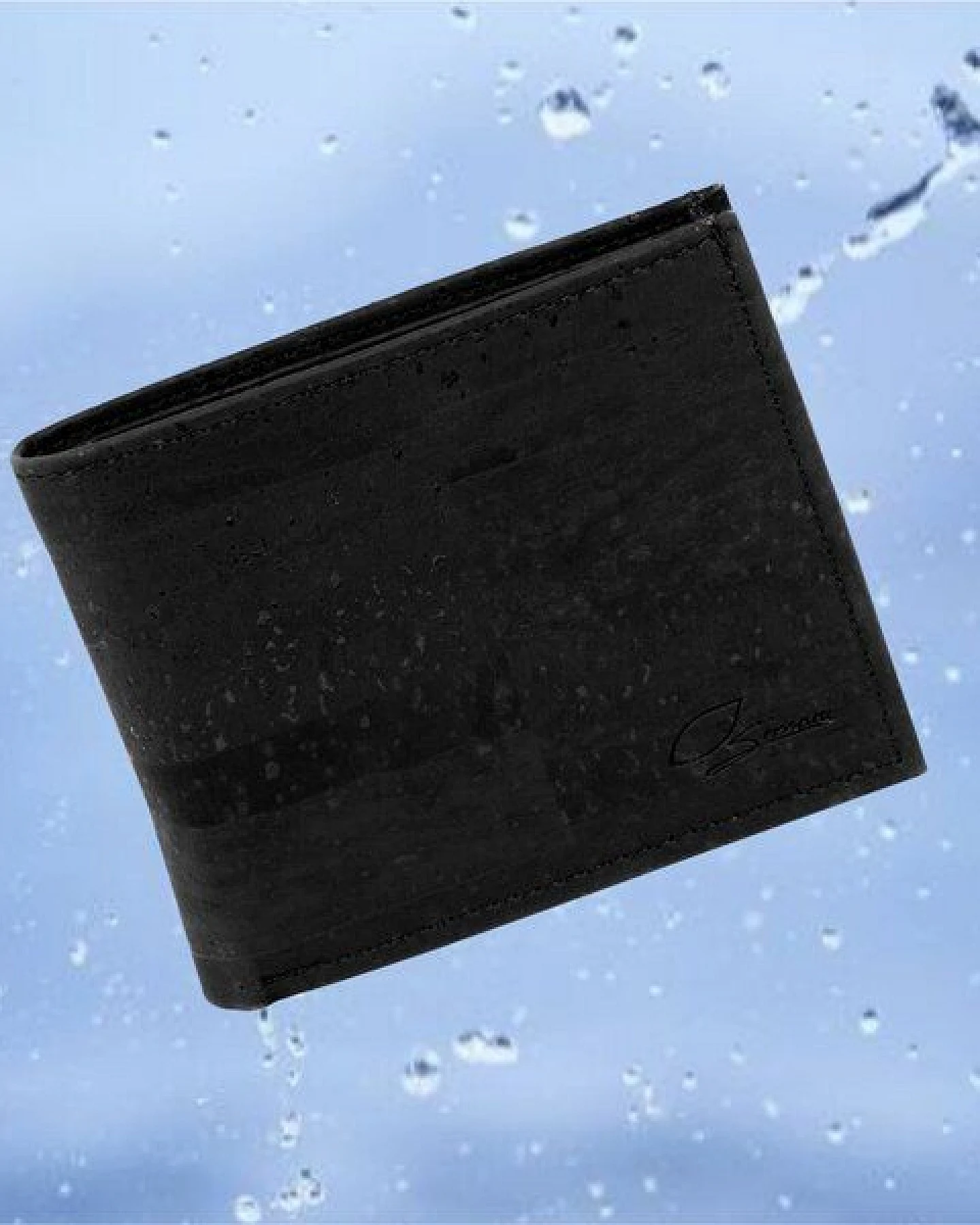 Simaru Herren Geldbörse aus Kork mit RFID–Schutz, wasserfestes Portemonnaie – Ansicht 4