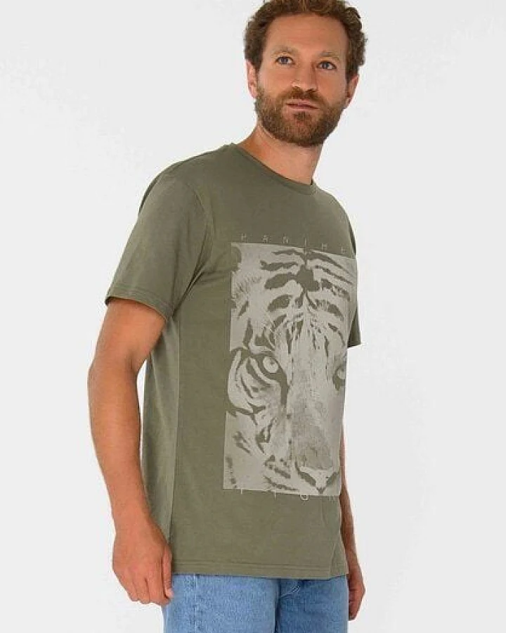 ThokkThokk Herren Print T-Shirt PANTHERA TIGRIS aus Biobaumwolle