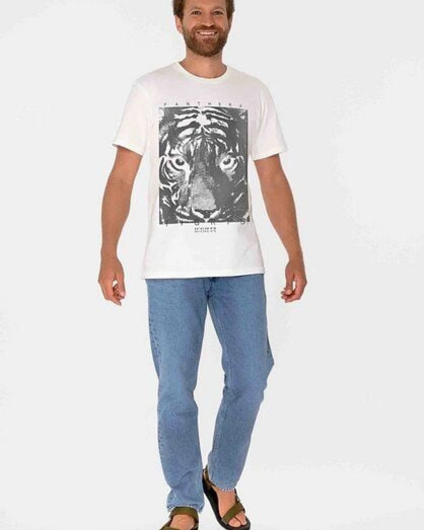 ThokkThokk Herren Print T-Shirt PANTHERA TIGRIS aus Biobaumwolle – Ansicht 3