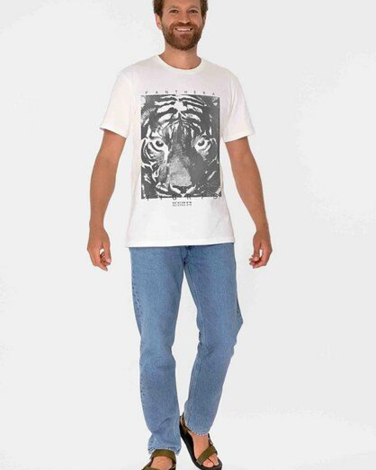 ThokkThokk Herren Print T-Shirt PANTHERA TIGRIS aus Biobaumwolle – Ansicht 3