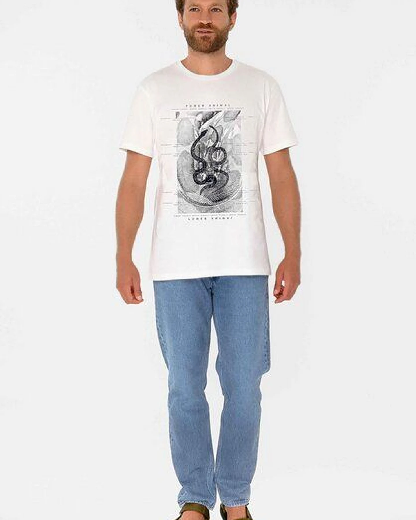 ThokkThokk Herren Print T-Shirt SERPENS aus Biobaumwolle – Ansicht 3