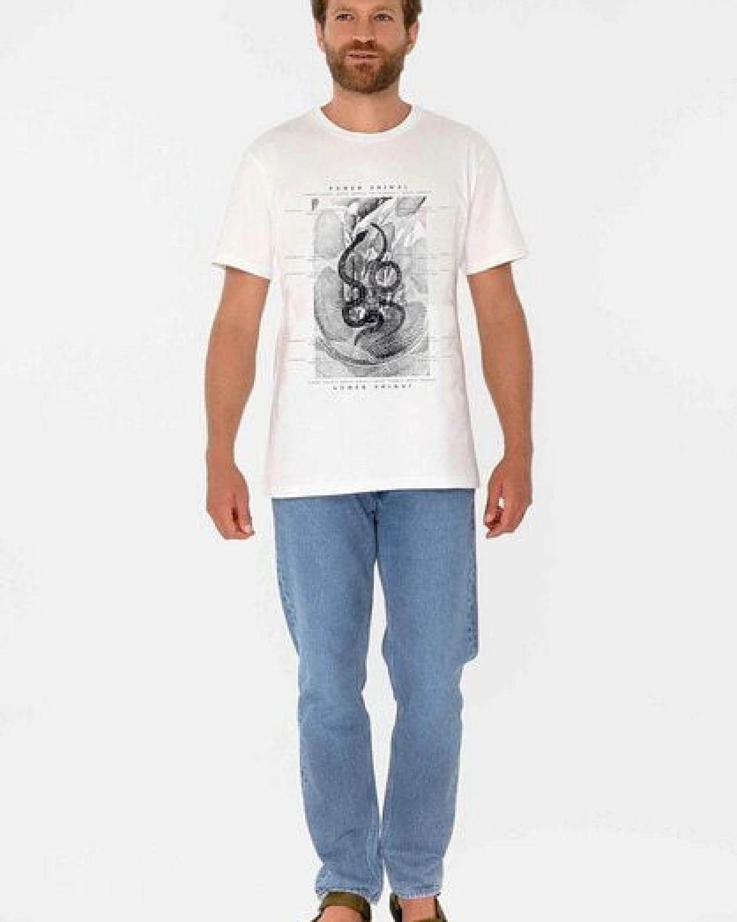 ThokkThokk Herren Print T-Shirt SERPENS aus Biobaumwolle – Ansicht 3