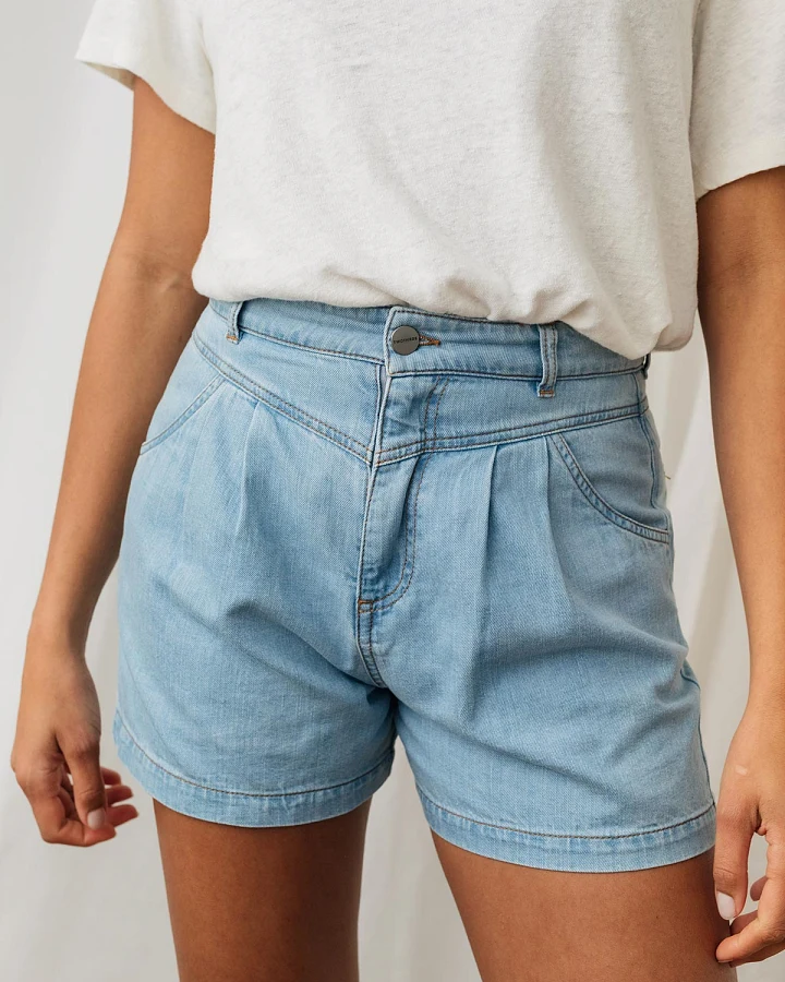 TWOTHIRDS Damen vegan Shorts Lapins Fresh Blue